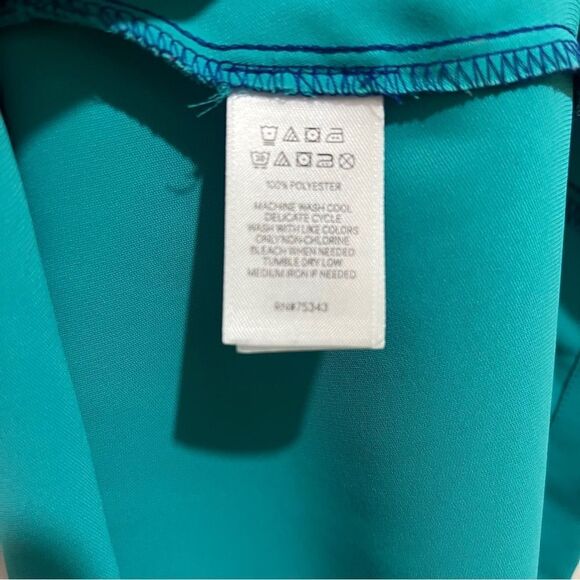 Cynthia Rowely Blue and Teal Color Block Shift Dress Women's Size 8 - Picture 7 of 10